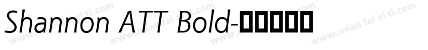 Shannon ATT Bold字体转换